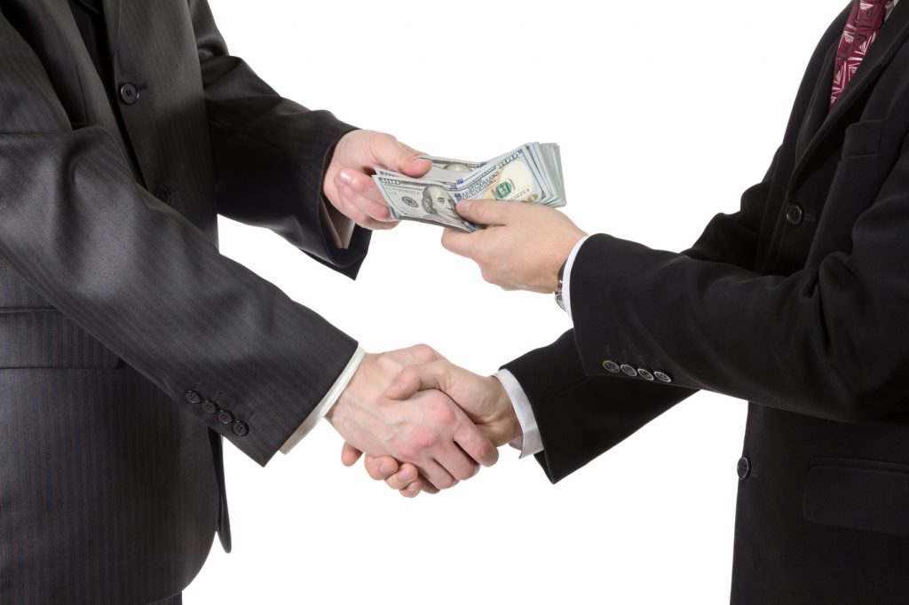 Handshake With Money 