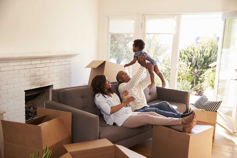 black family moves into home