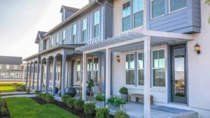 Row of townhomes